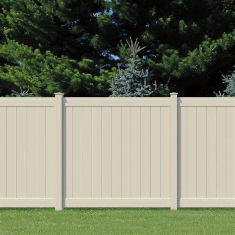 vinyl fence tan